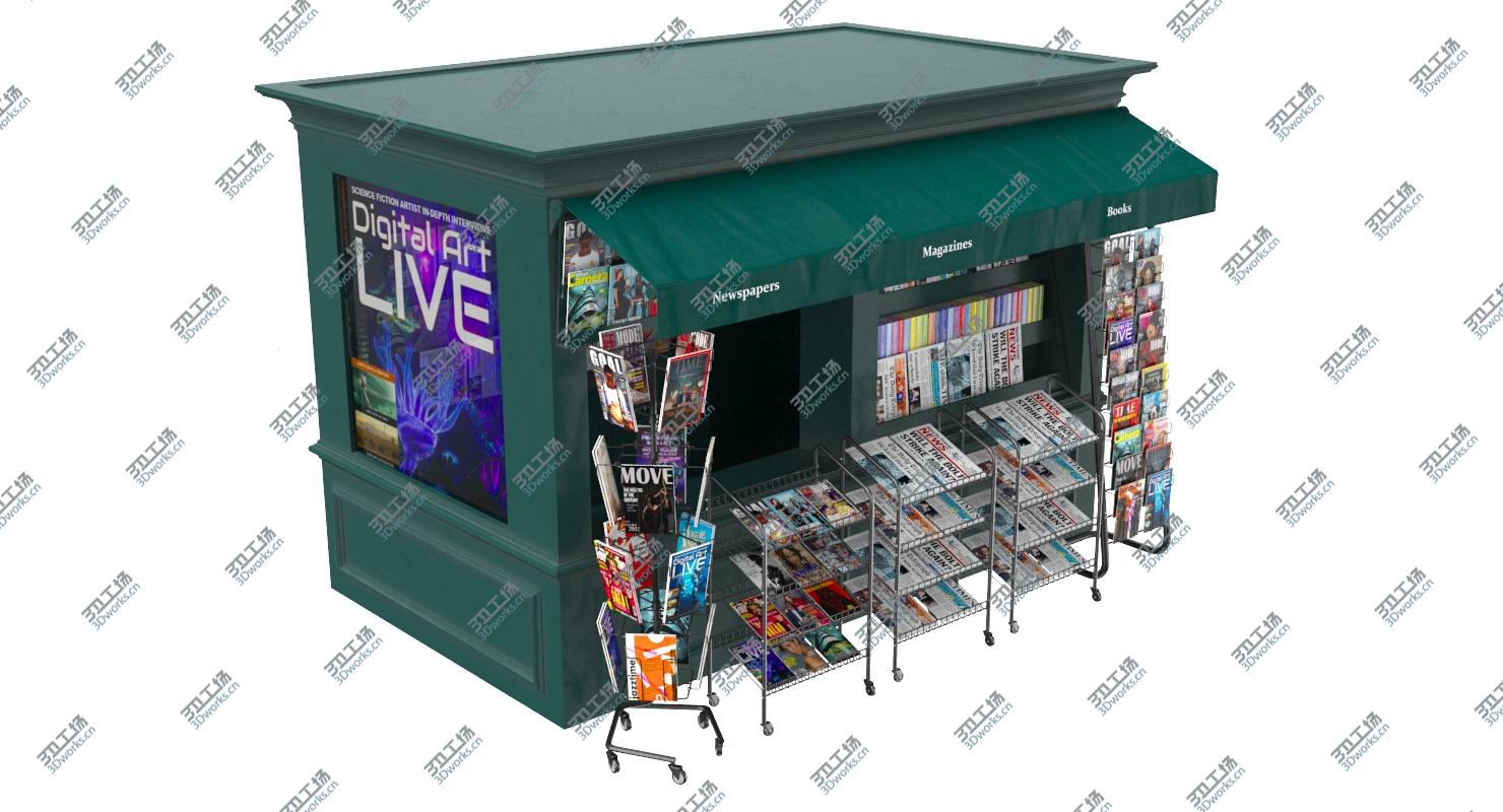 images/goods_img/2021040232/3D News Stand Kiosk Booth model/4.jpg
